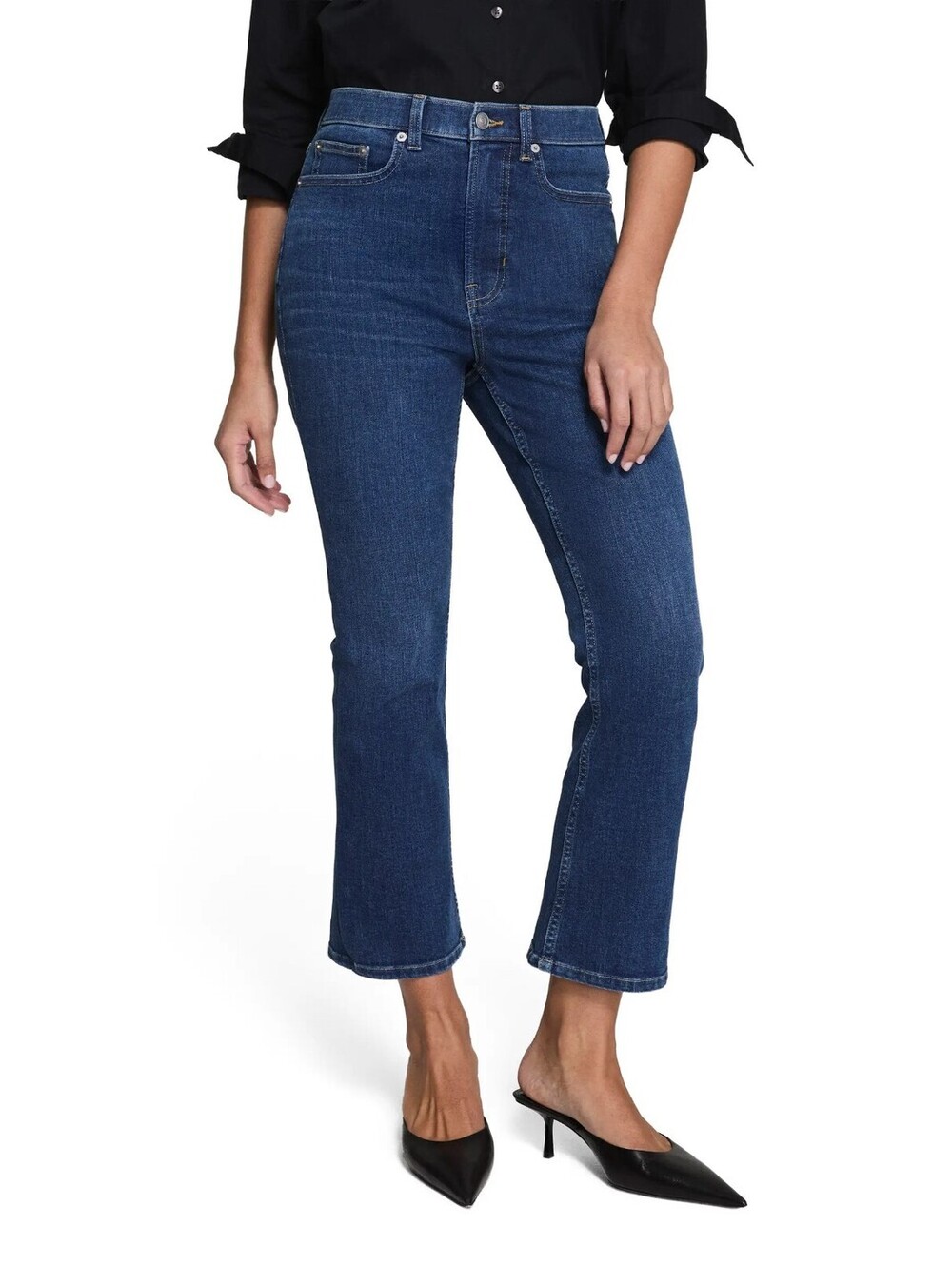 SPANX SPANXsculpt  ReDefine Kick Flare Jeans Plus Size 24 Hayward Wash NWT